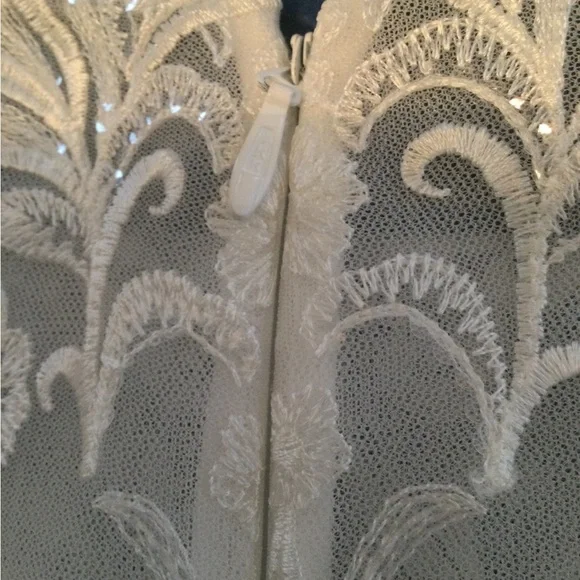 JJs House Black and White Gown with Bateau Neckline - Picture 13 of 14